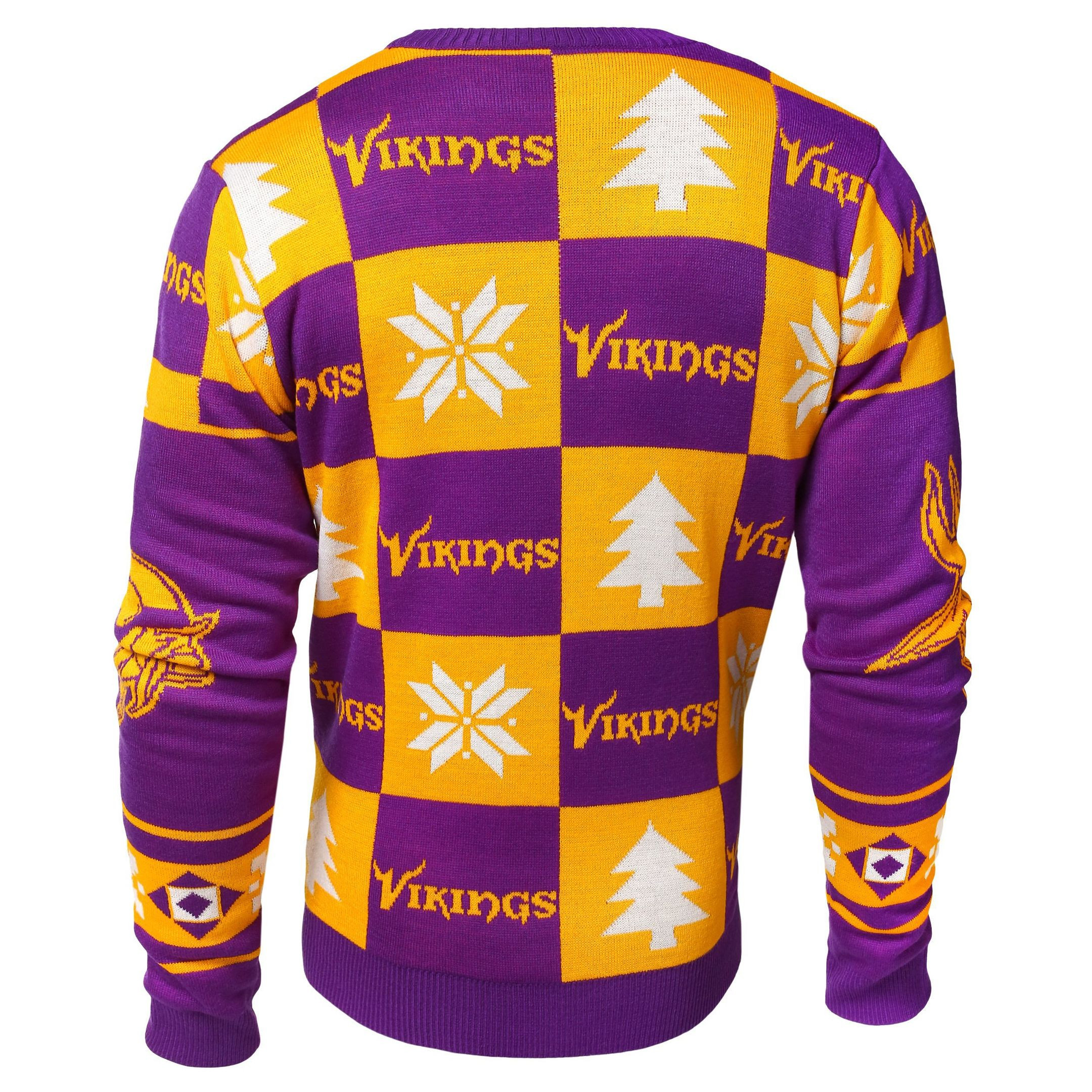 Minnesota Vikings Forever Collectibles Ugly Christmas Sweater Adult 3D Funny Matching for family - Image 2