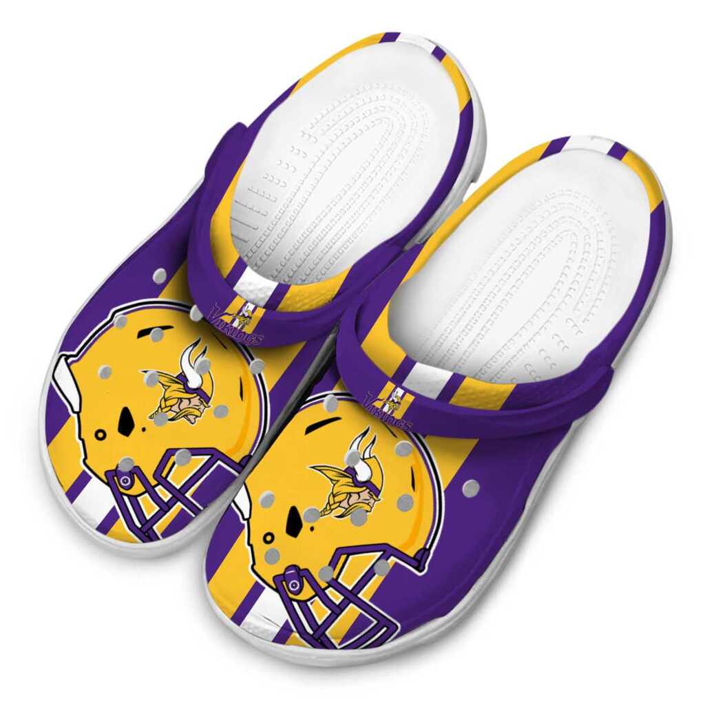 Minnesota Vikings Helmet Stripes ClogTVC180116 - Image 4