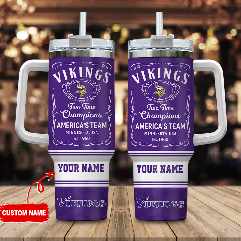 Minnesota Vikings NFL Custom Stanley Cup 40 oz 30 oz Tumbler With HandleTVC2301120