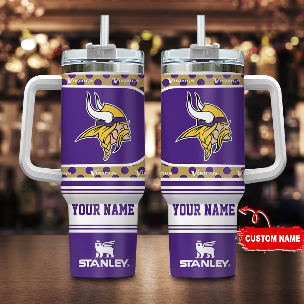 Minnesota Vikings NFL Custom Stanley Cup 40 oz 30 oz Tumbler With HandleTVC2301124