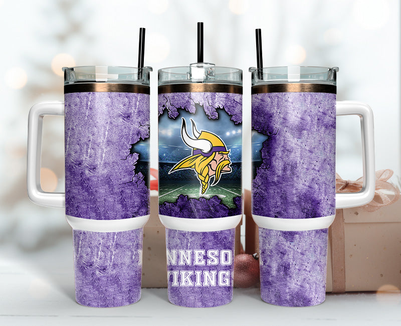 Minnesota Vikings NFL Custom Stanley Cup 40 oz 30 oz Tumbler With HandleTVC2301147