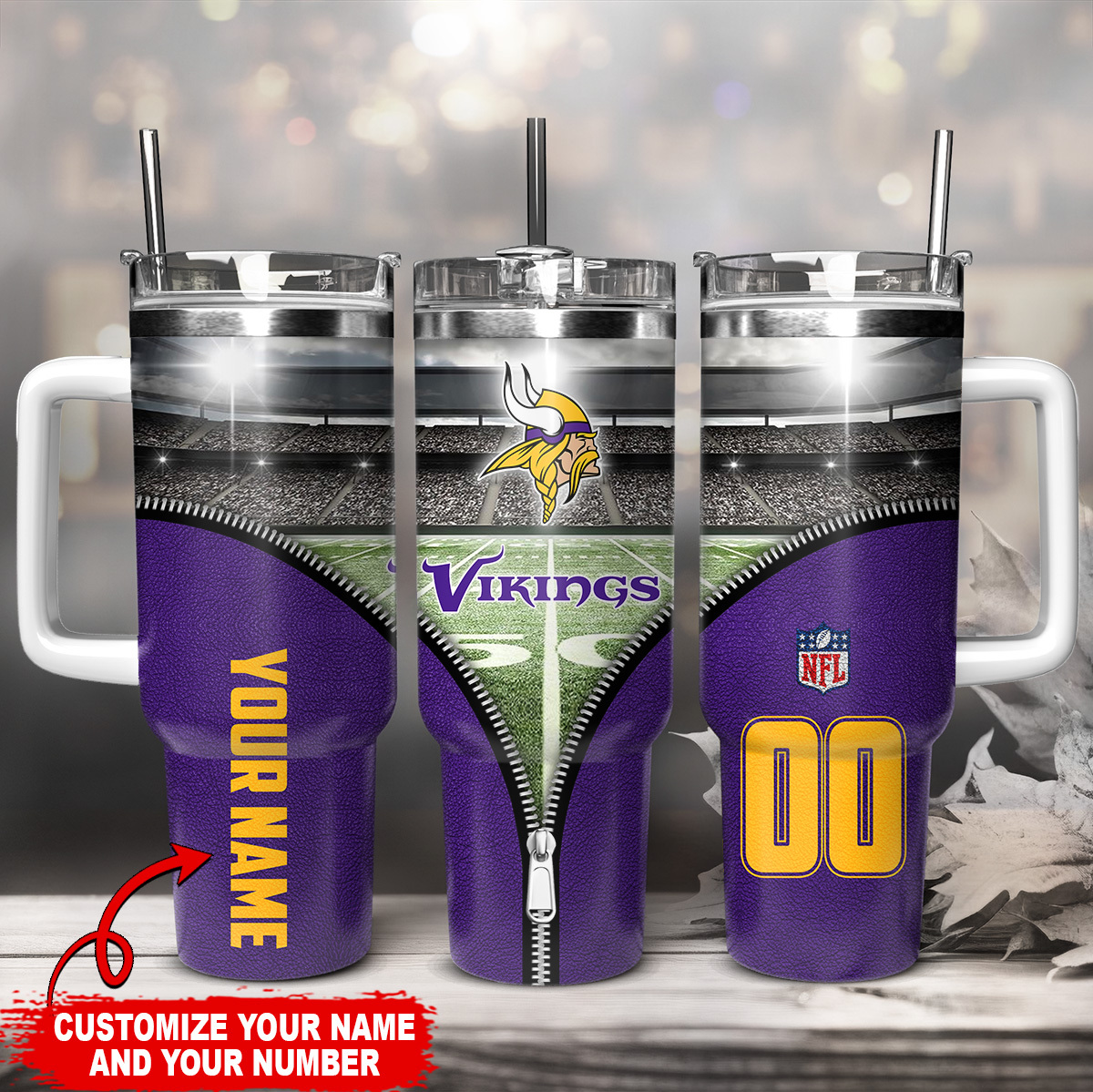 Minnesota Vikings NFL Custom Stanley Cup 40 oz 30 oz Tumbler With HandleTVC230140