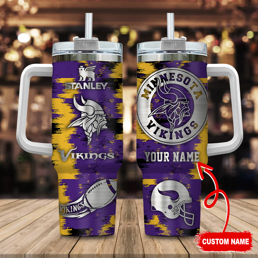 Minnesota Vikings NFL Custom Stanley Cup 40 oz 30 oz Tumbler With HandleTVC230150