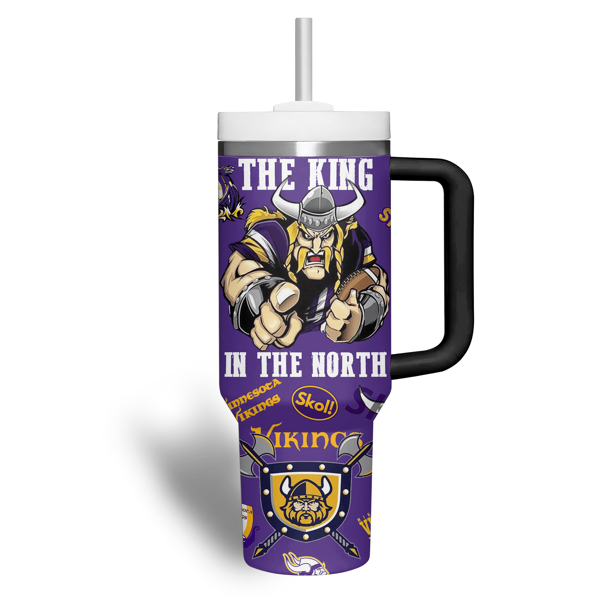 Minnesota Vikings NFL Custom Stanley Cup 40 oz 30 oz Tumbler With HandleTVC2301510 - Image 3