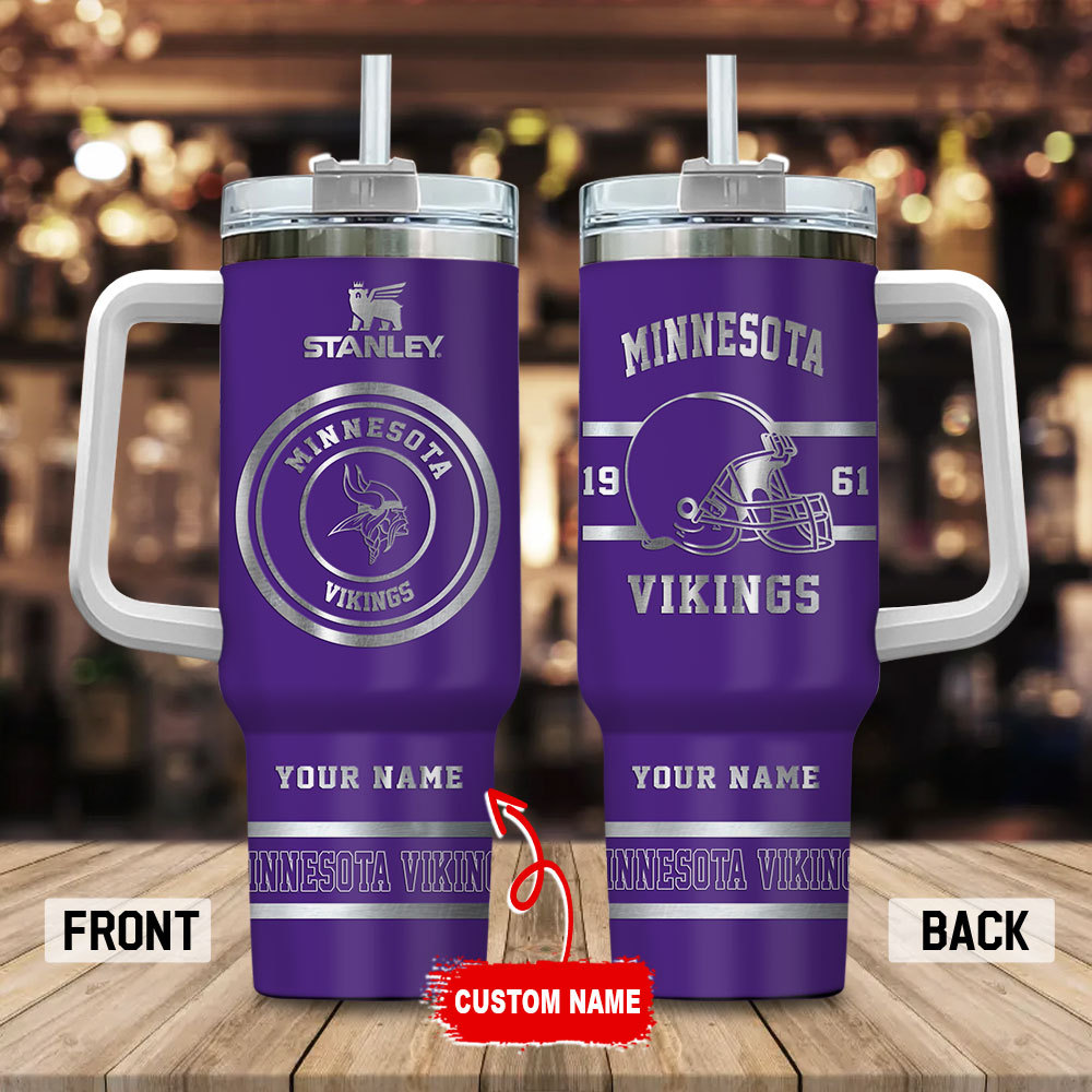Minnesota Vikings NFL Custom Stanley Cup 40 oz 30 oz Tumbler With HandleTVC230154