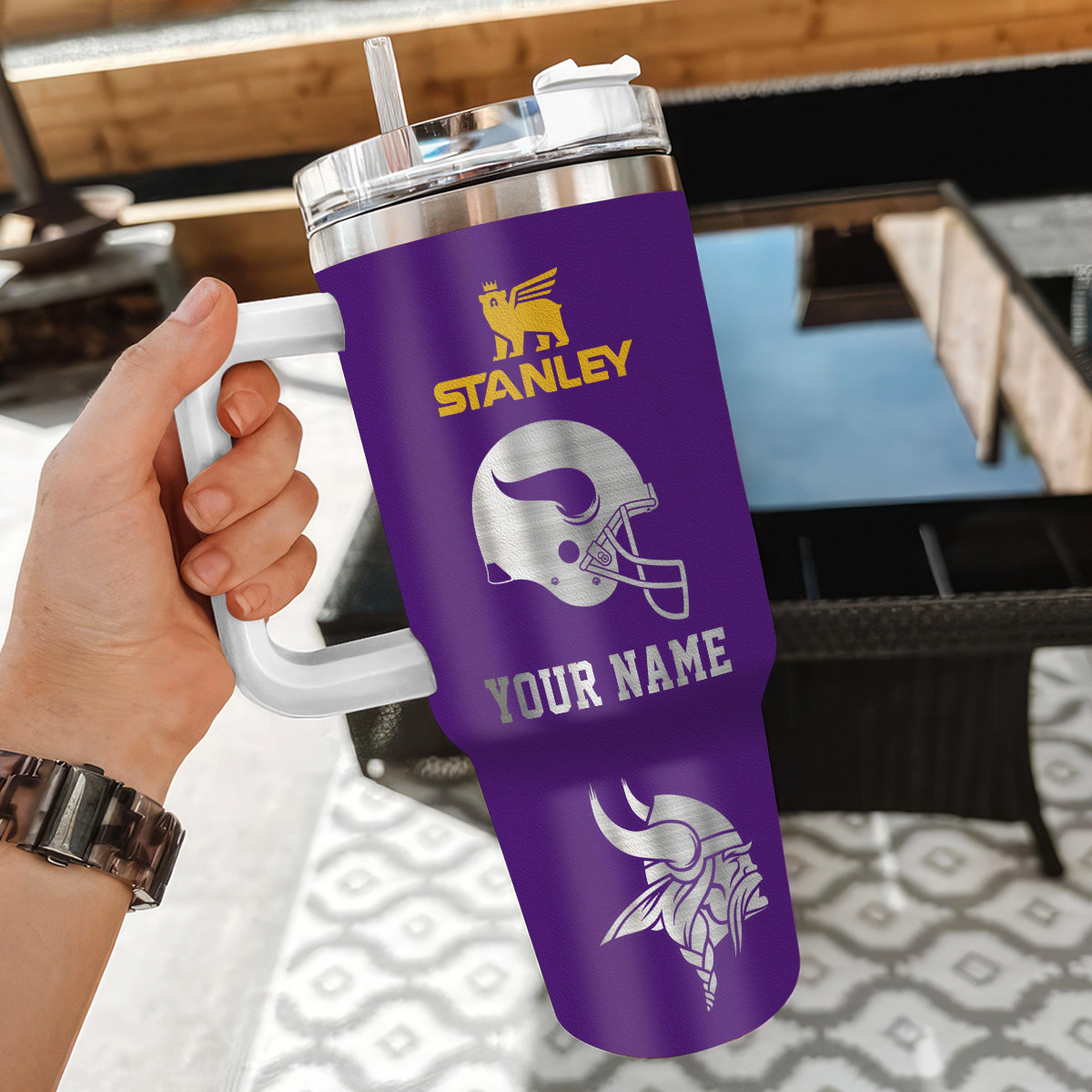 Minnesota Vikings NFL Custom Stanley Cup 40 oz 30 oz Tumbler With HandleTVC230179 - Image 3