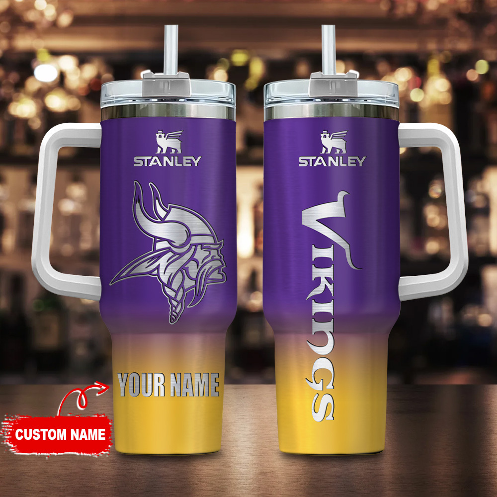 Minnesota Vikings NFL Custom Stanley Cup 40 oz 30 oz Tumbler With HandleTVC230180