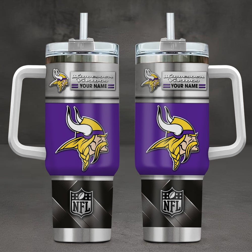 Minnesota Vikings NFL Custom Stanley Cup 40 oz 30 oz Tumbler With HandleTVC230197