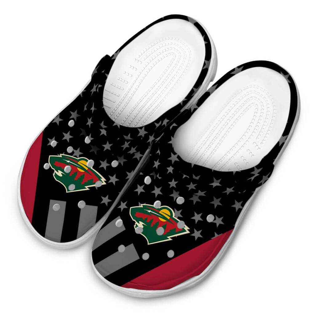 Minnesota Wild Stellar Stripes Theme ClogTVC1801879 - Image 4