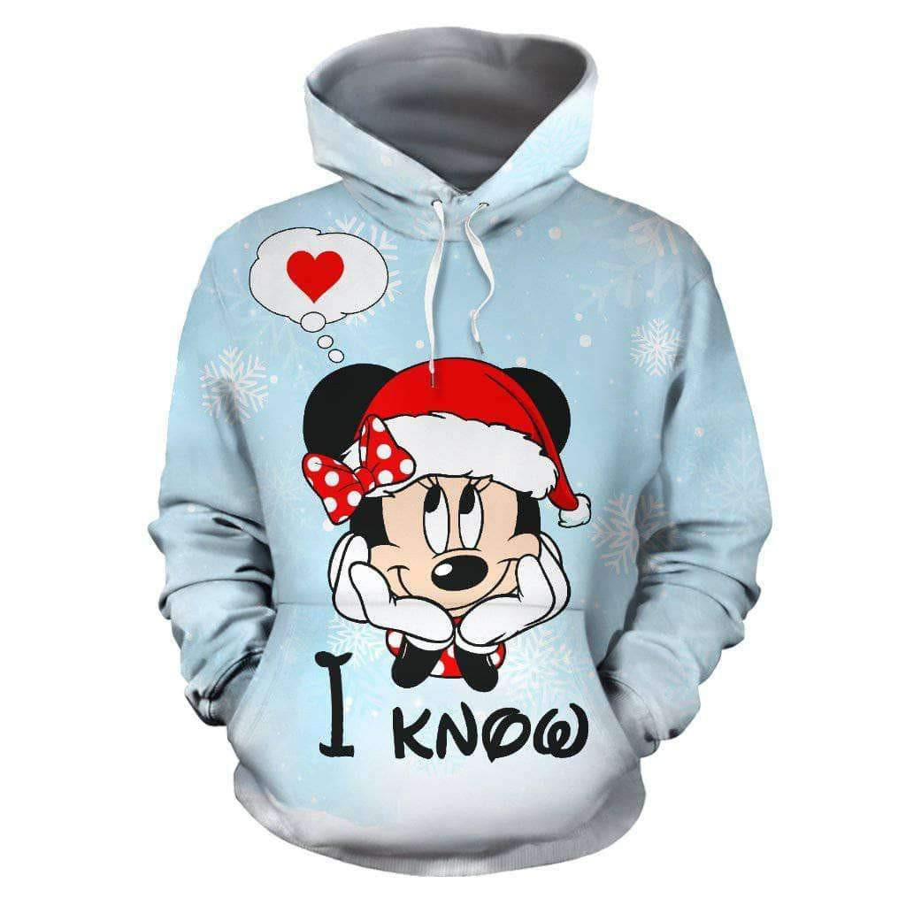 Minnie I Know 3D All Over Print Hoodie, Zip Hoodie