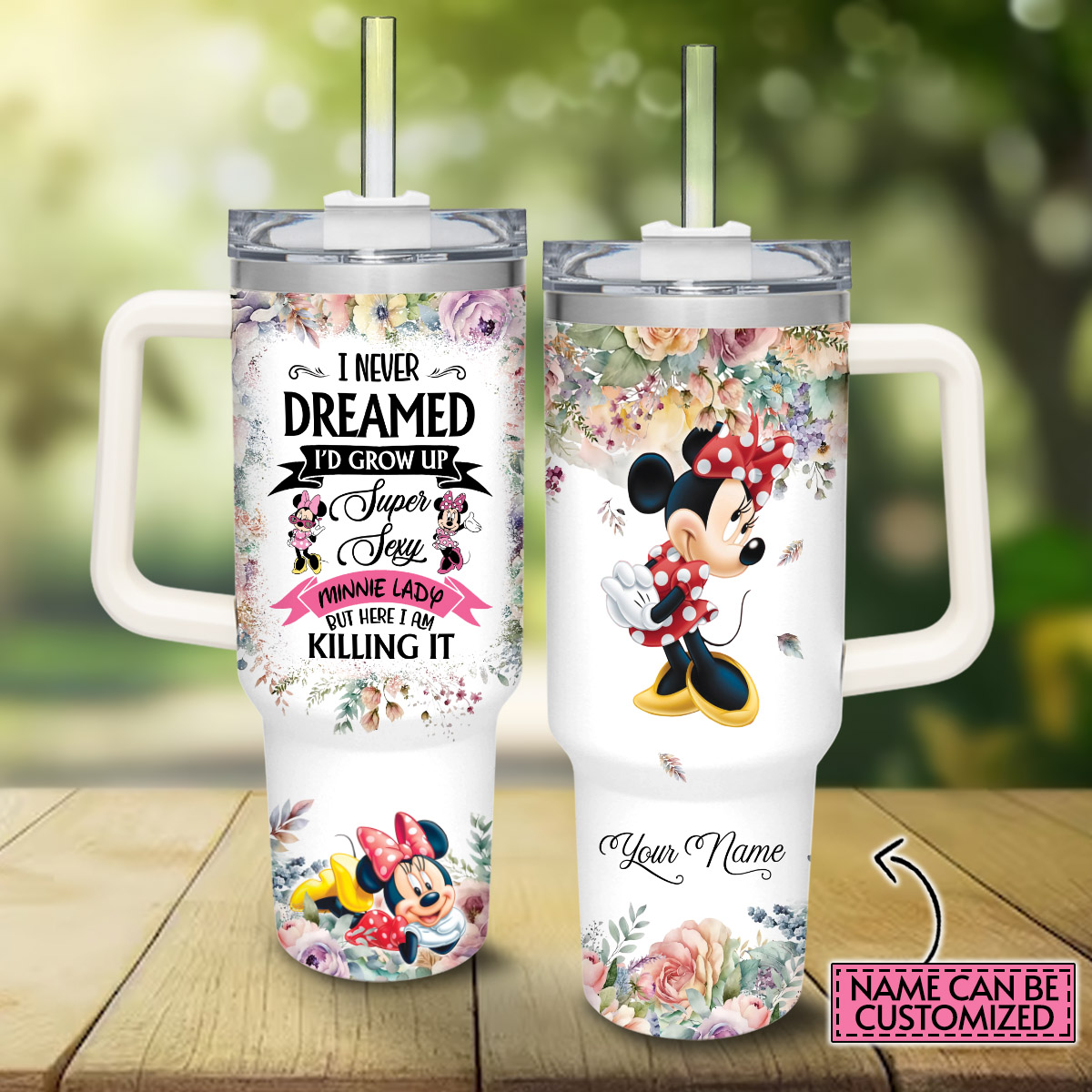 Minnie Mickey Mouse And Friends Cartoon Custom Stanley Cup 40 oz 30 oz Tumbler With HandleTVC2301817