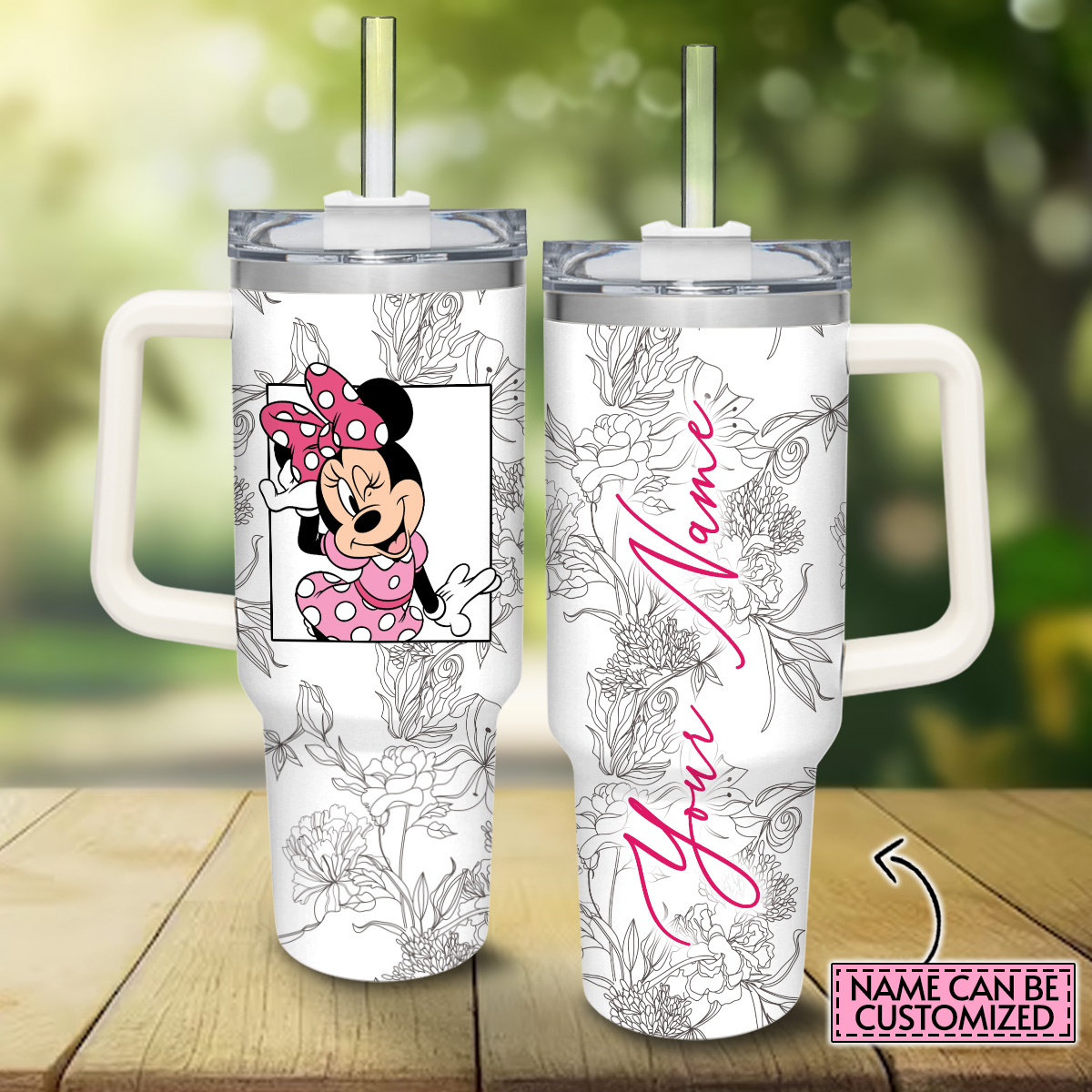 Minnie Mickey Mouse And Friends Cartoon Custom Stanley Cup 40 oz 30 oz Tumbler With HandleTVC2301817