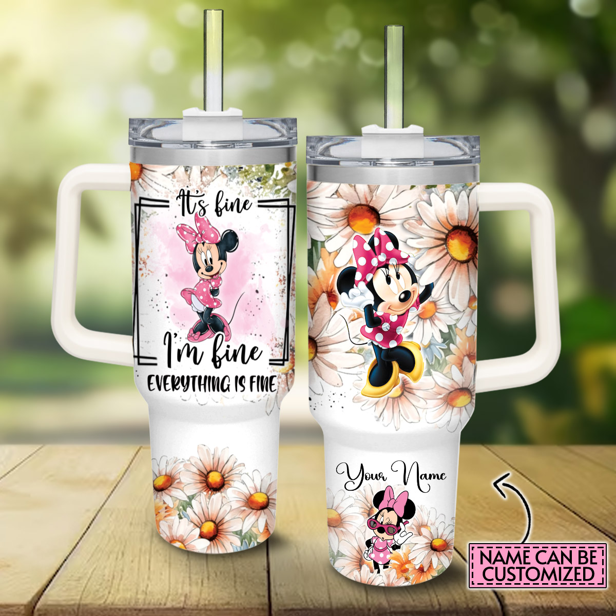 Minnie Mickey Mouse And Friends Cartoon Custom Stanley Cup 40 oz 30 oz Tumbler With HandleTVC2301824