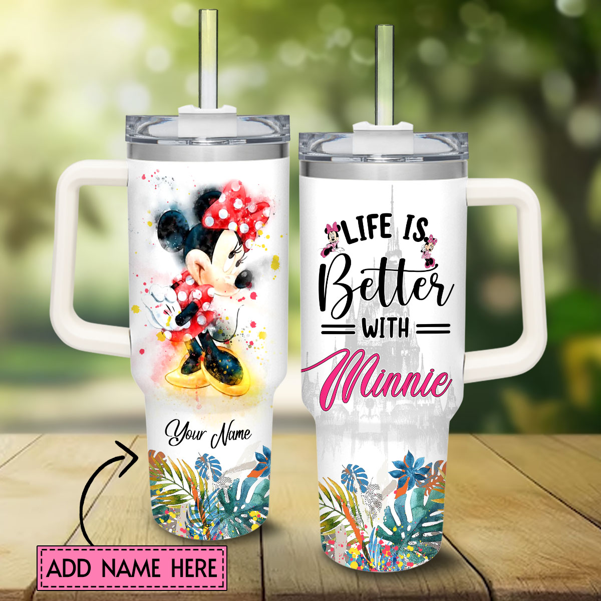 Minnie Mickey Mouse And Friends Cartoon Custom Stanley Cup 40 oz 30 oz Tumbler With HandleTVC2301829