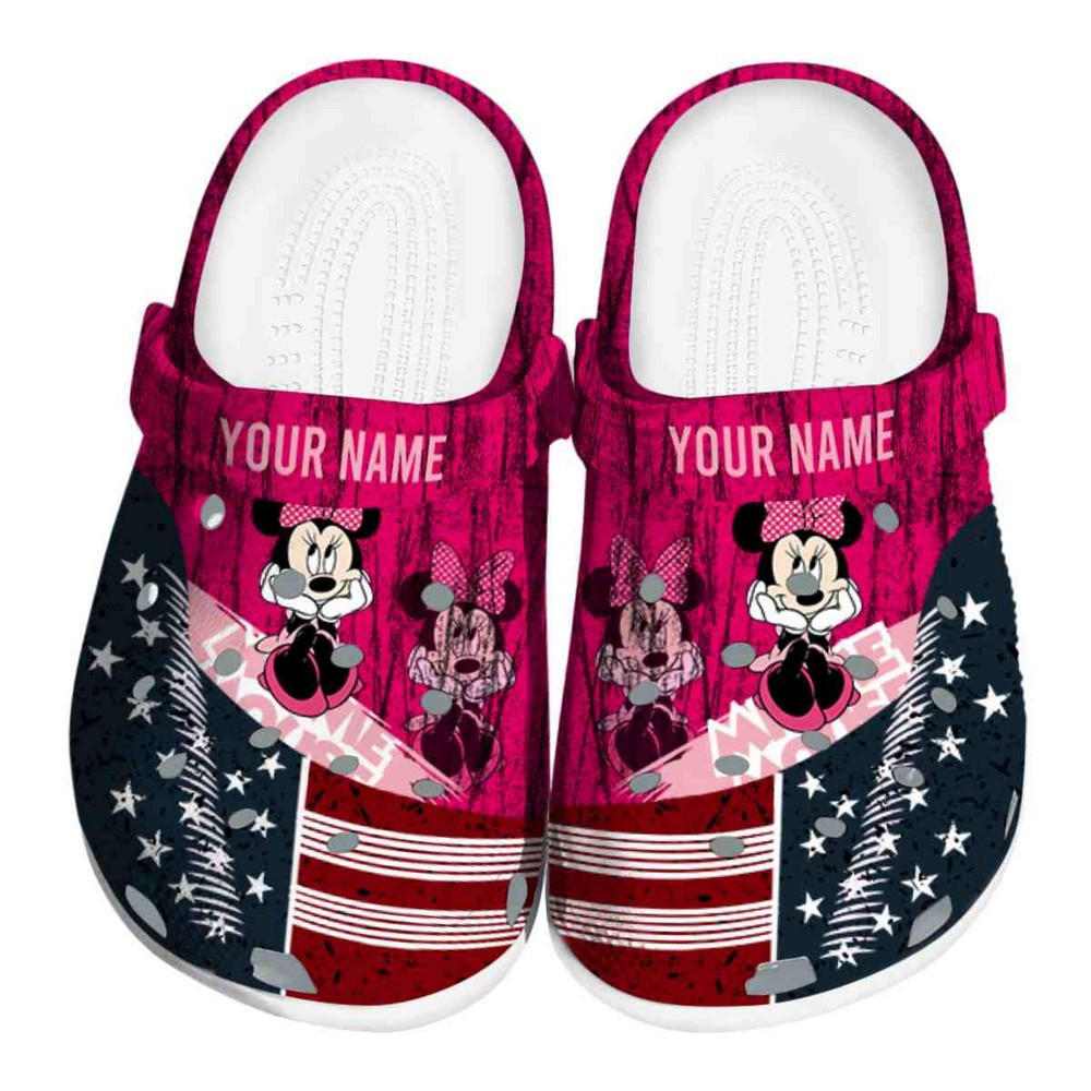 Minnie Mouse Cartoon Crocs Crocband Clogs Shoes Comfortable For Men Women and Kids