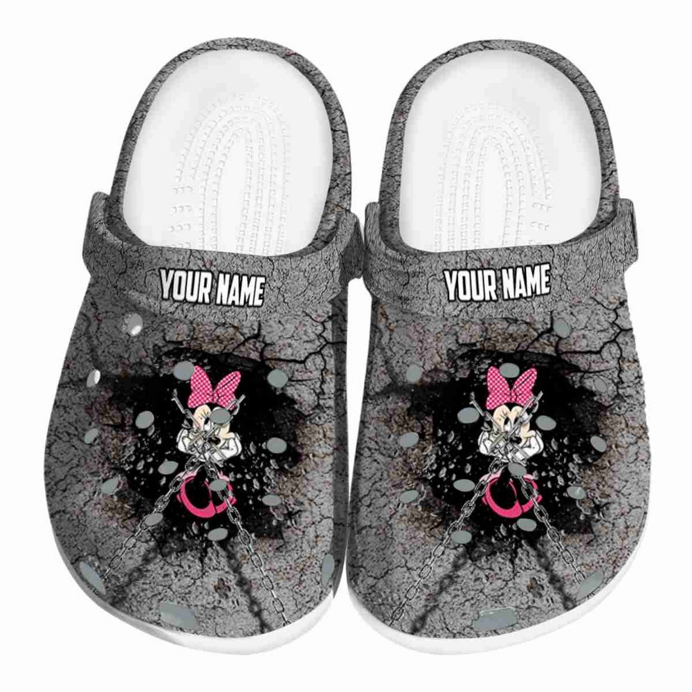 Minnie Mouse Cartoon Crocs Crocband Clogs Shoes Comfortable For Men Women and Kids