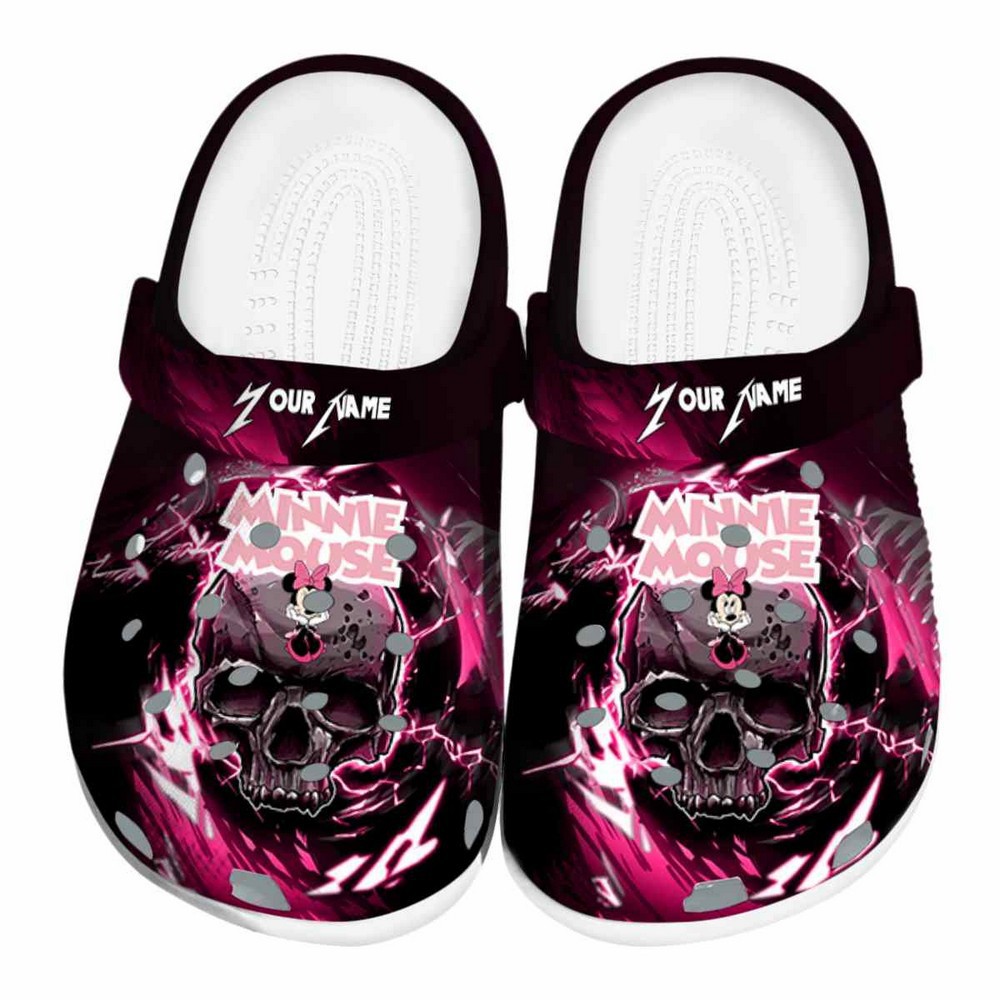 Minnie Mouse Cartoon Crocs Crocband Clogs Shoes Comfortable For Men Women and Kids