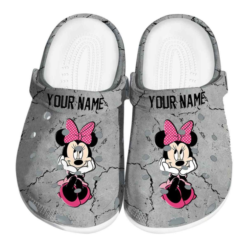 Minnie Mouse Cartoon Crocs Crocband Clogs Shoes Comfortable For Men Women and Kids