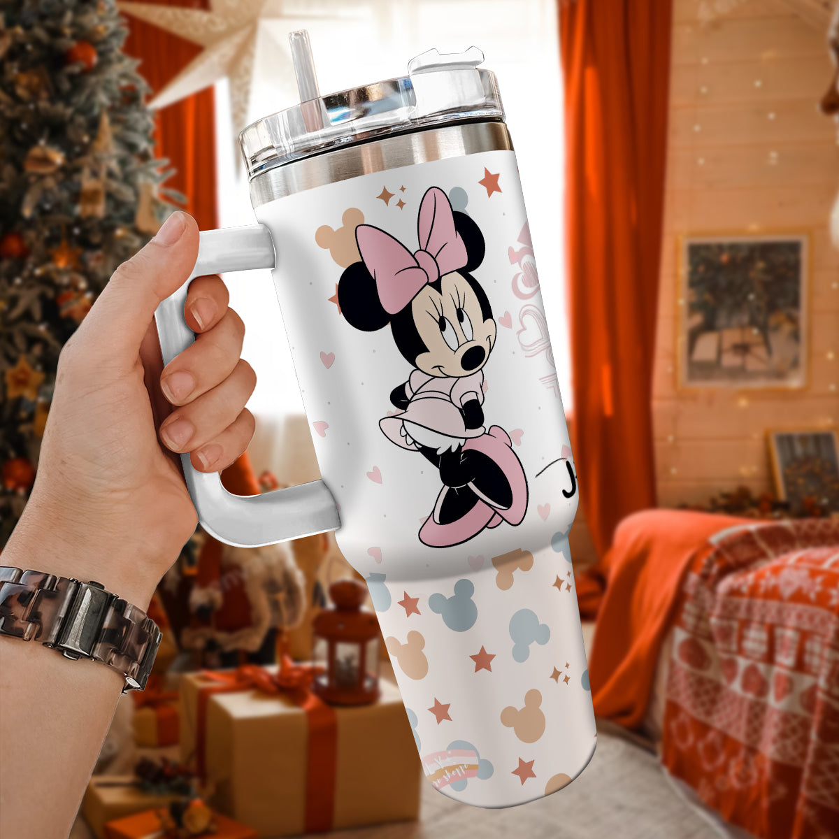 Minnie Mouse Cartoon Custom Stanley Cup 40 oz 30 oz Tumbler With HandleTVC2301430 - Image 3
