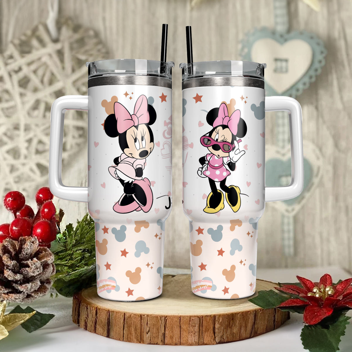 Minnie Mouse Cartoon Custom Stanley Cup 40 oz 30 oz Tumbler With HandleTVC2301430 - Image 4