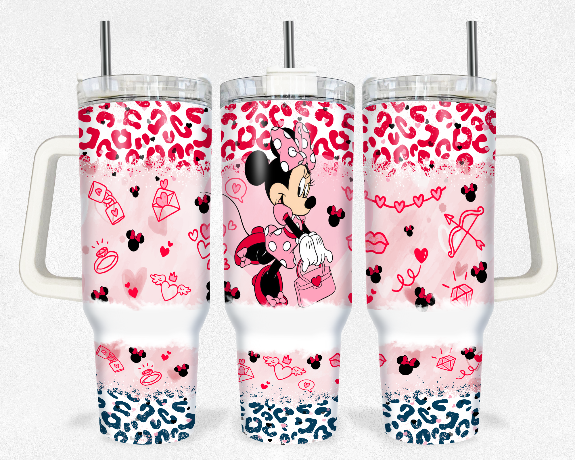 Minnie Mouse Disney Cartoon Custom Stanley Cup 40 oz 30 oz Tumbler With HandleTVC2301173
