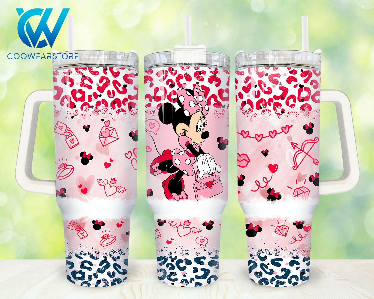 Minnie Mouse Disney Cartoon Custom Stanley Cup 40 oz 30 oz Tumbler With HandleTVC2301863