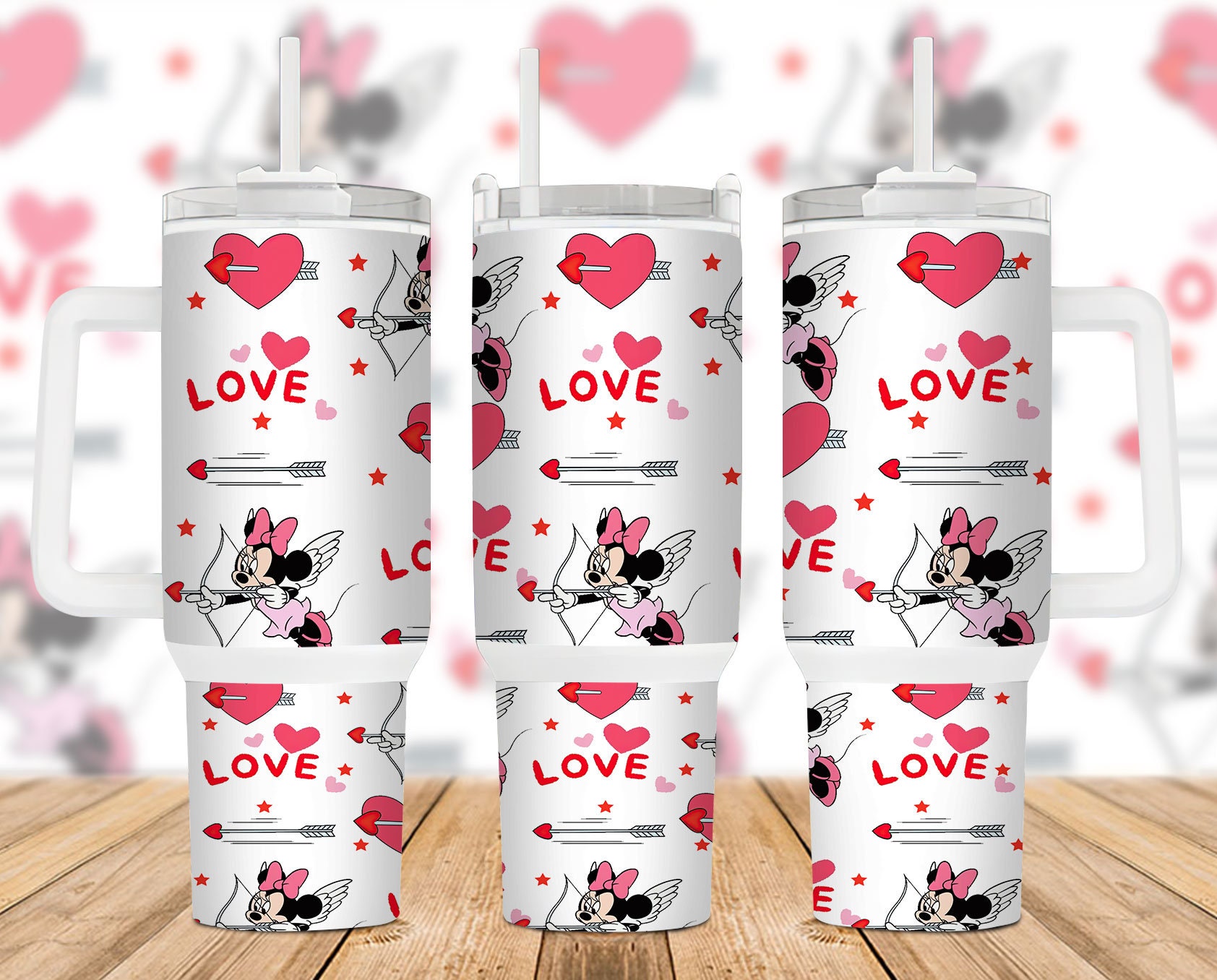 Minnie Mouse Disney Cartoon Custom Stanley Cup 40 oz 30 oz Tumbler With HandleTVC2301888
