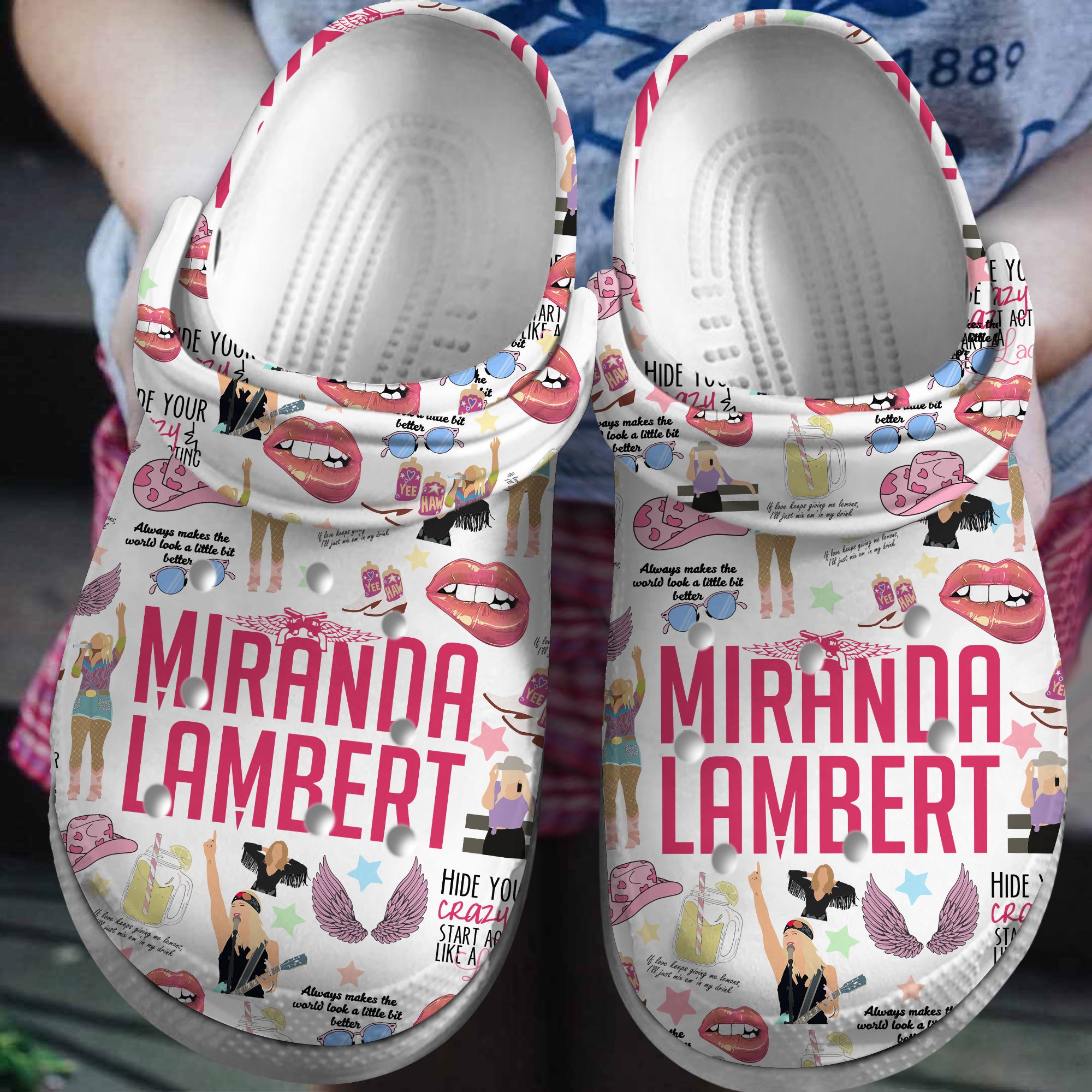 Miranda Lambert Music Crocs Crocband Clogs Shoes Comfortable For Men Women and Kids
