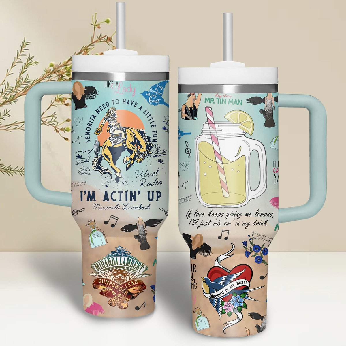 Miranda Lambert Music Custom Stanley Cup 40 oz 30 oz Tumbler With HandleTVC2301504