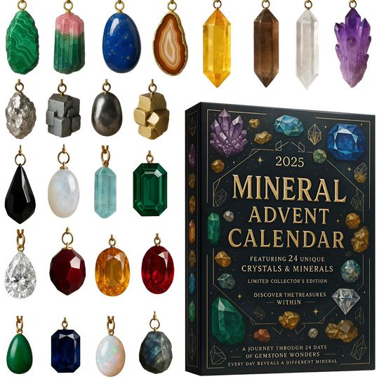 Mireral Advent Calendar 2025, 24 Day Mireral Figurines : Vintage Christmas Ornament Countdown - Image 11