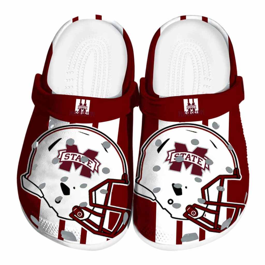 Mississippi State Bulldogs Helmet Stripes ClogTVC180114