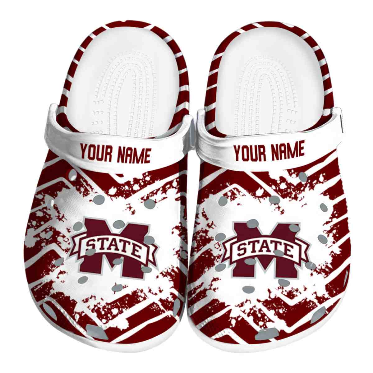 Mississippi State Bulldogs NCAA Sport Crocs Crocband Clogs Shoes Comfortable For Men Women and Kids