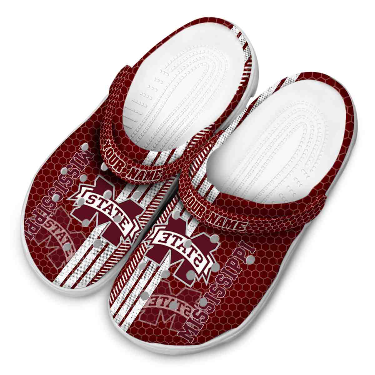 Mississippi State Bulldogs NCAA Sport Crocs Crocband Clogs Shoes Comfortable For Men Women and Kids - Image 4