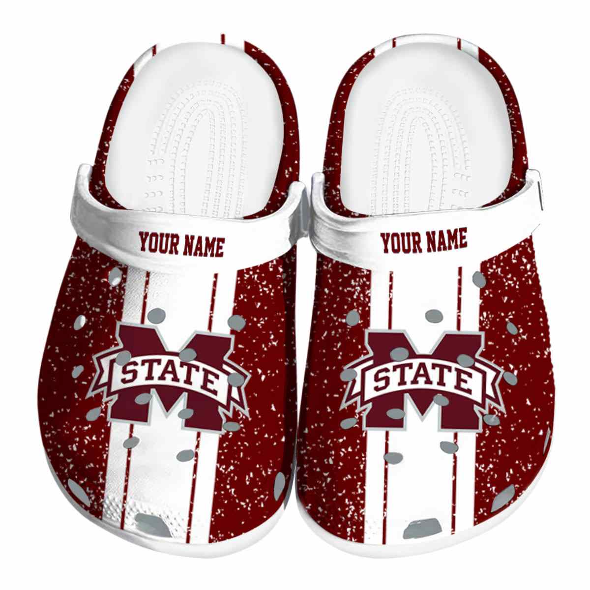 Mississippi State Bulldogs NCAA Sport Crocs Crocband Clogs Shoes Comfortable For Men Women and Kids