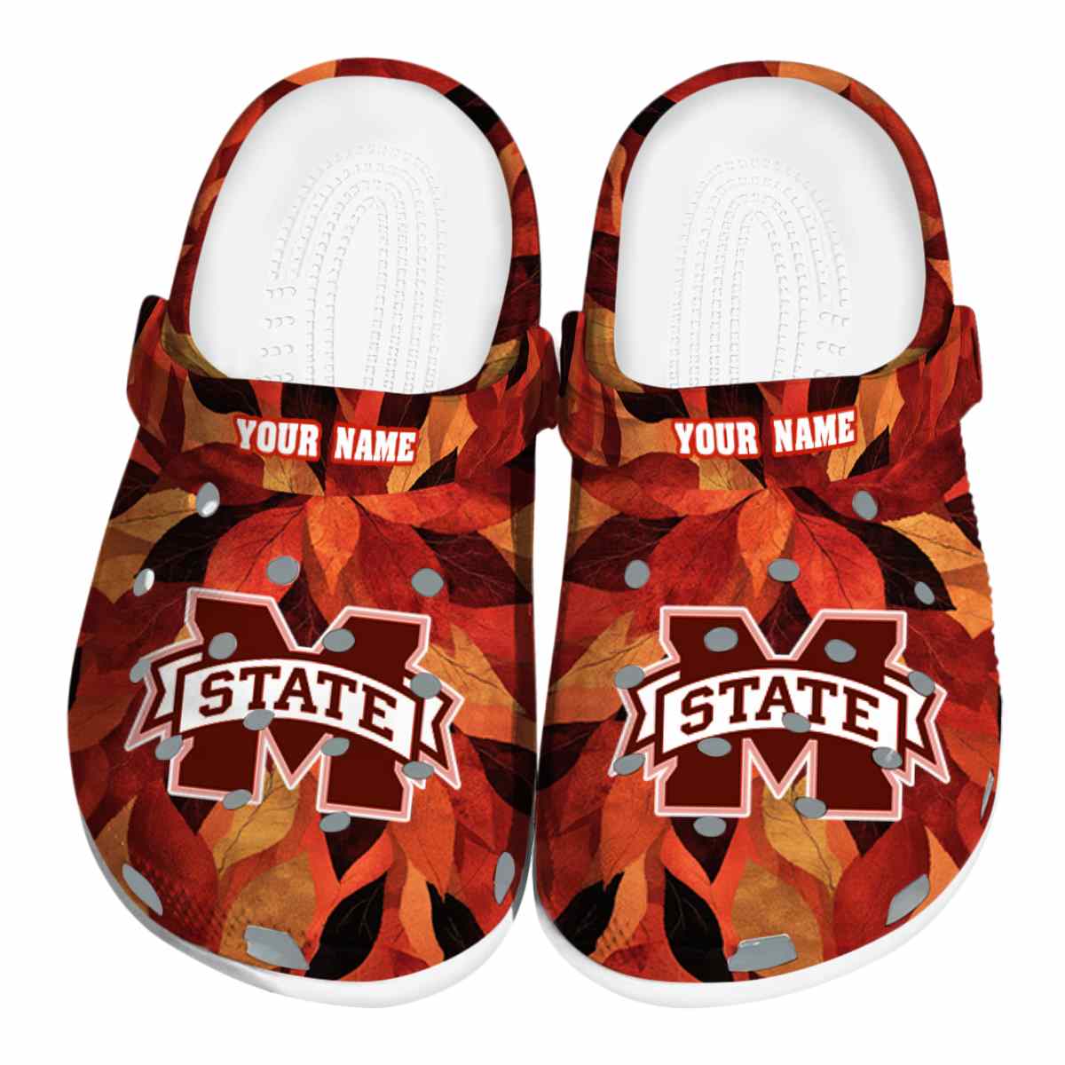 Mississippi State Bulldogs NCAA Sport Crocs Crocband Clogs Shoes Comfortable For Men Women and Kids
