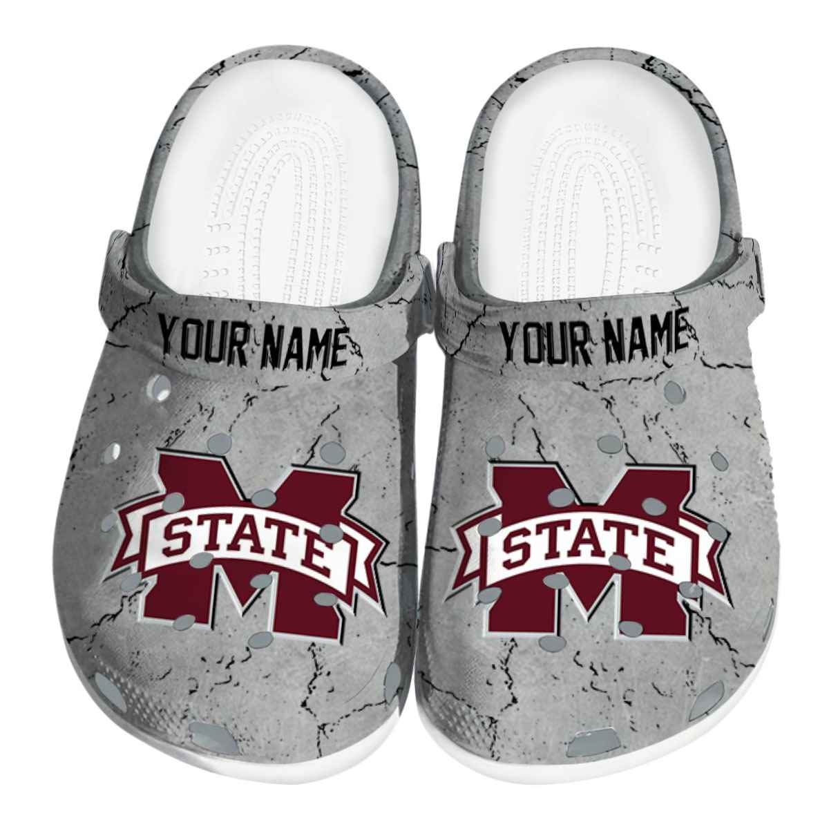 Mississippi State Bulldogs NCAA Sport Crocs Crocband Clogs Shoes Comfortable For Men Women and Kids