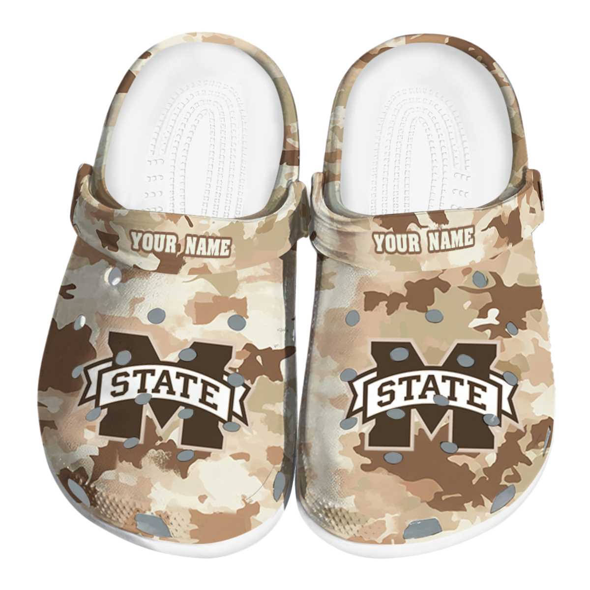 Mississippi State Bulldogs NCAA Sport Crocs Crocband Clogs Shoes Comfortable For Men Women and Kids