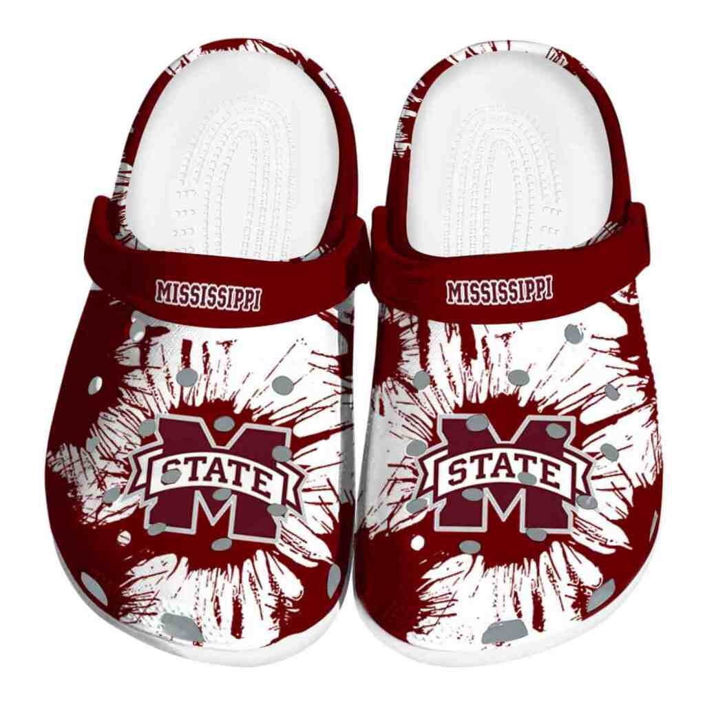 Mississippi State Bulldogs Splatter Graphics ClogTVC180114