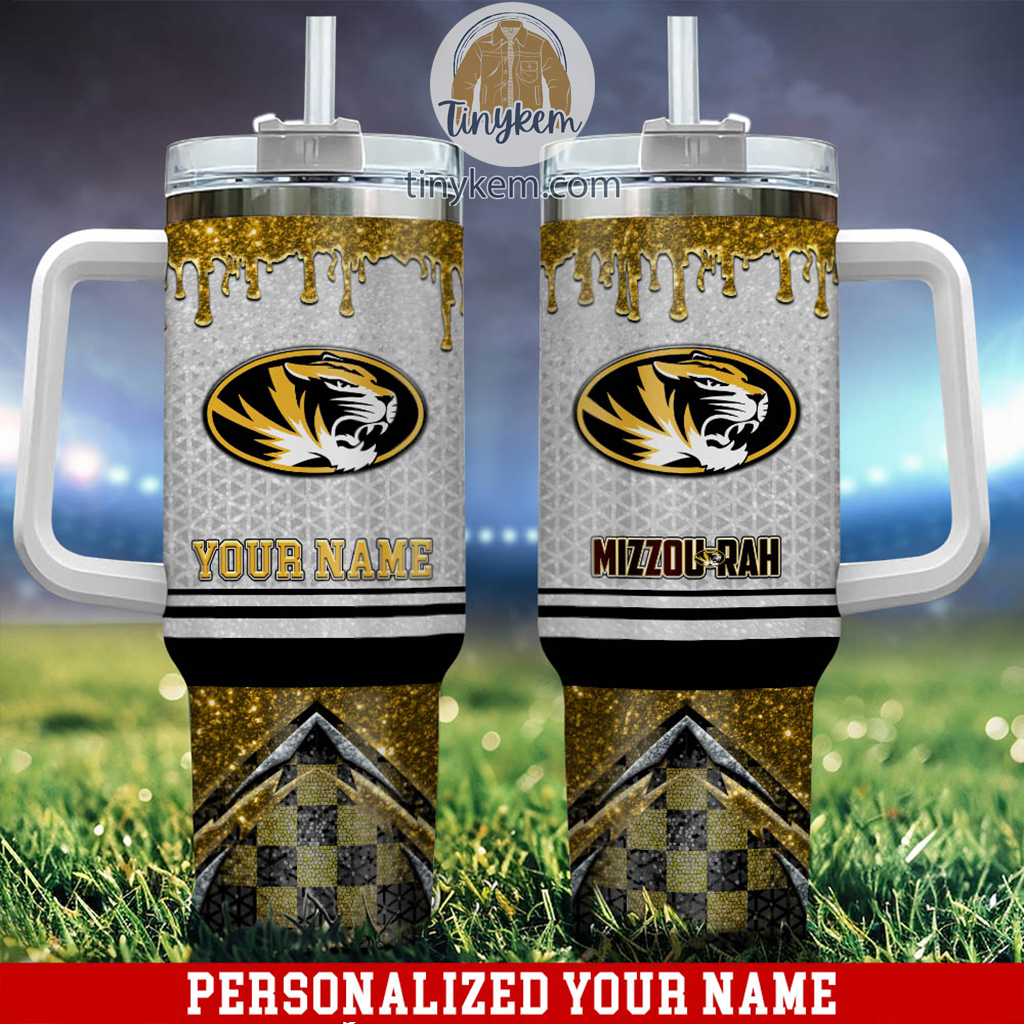 Missouri Tigers Glitter NCAA Custom Stanley Cup 40 oz 30 oz Tumbler With HandleTVC2301220