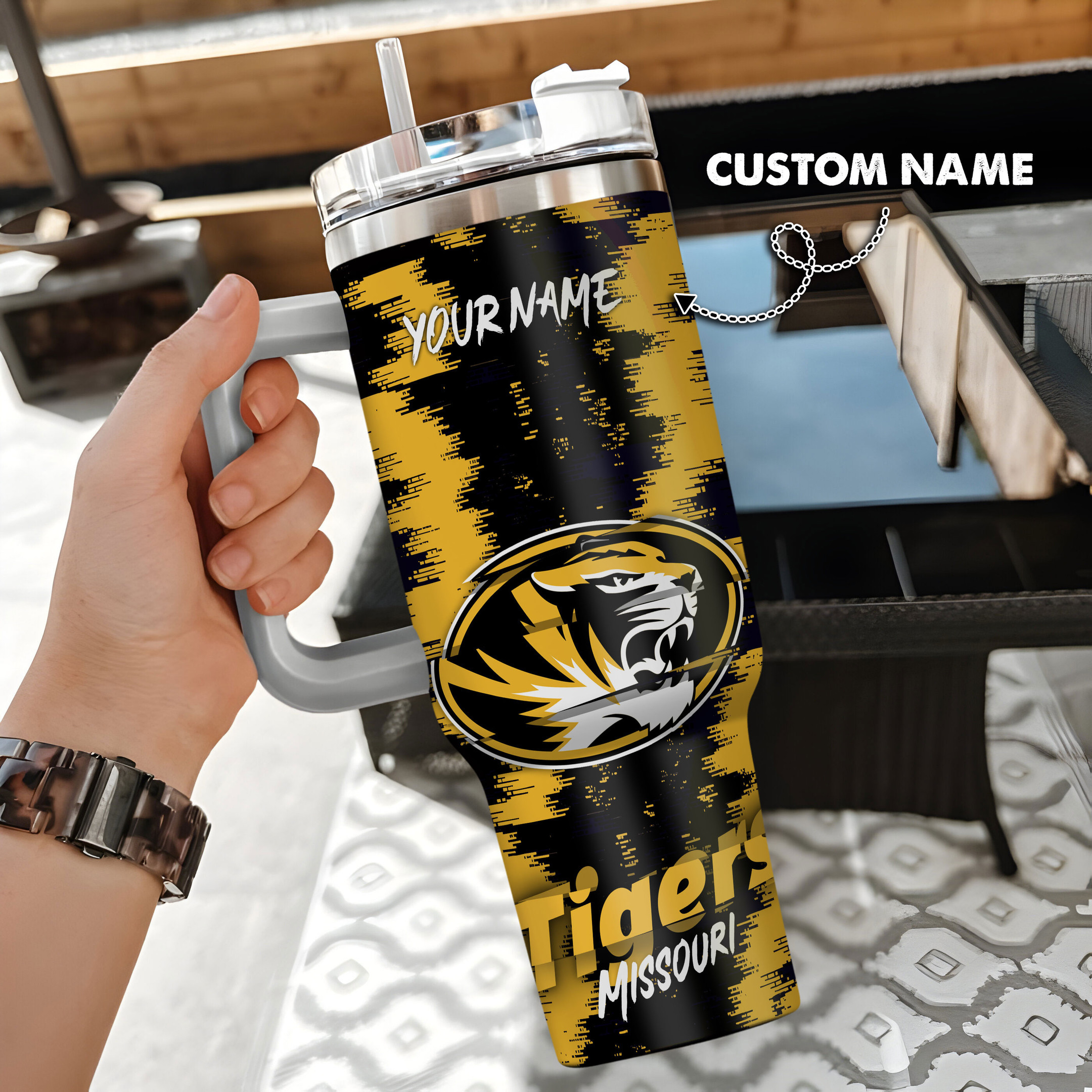 Missouri Tigers NCAA Custom Stanley Cup 40 oz 30 oz Tumbler With HandleTVC230110