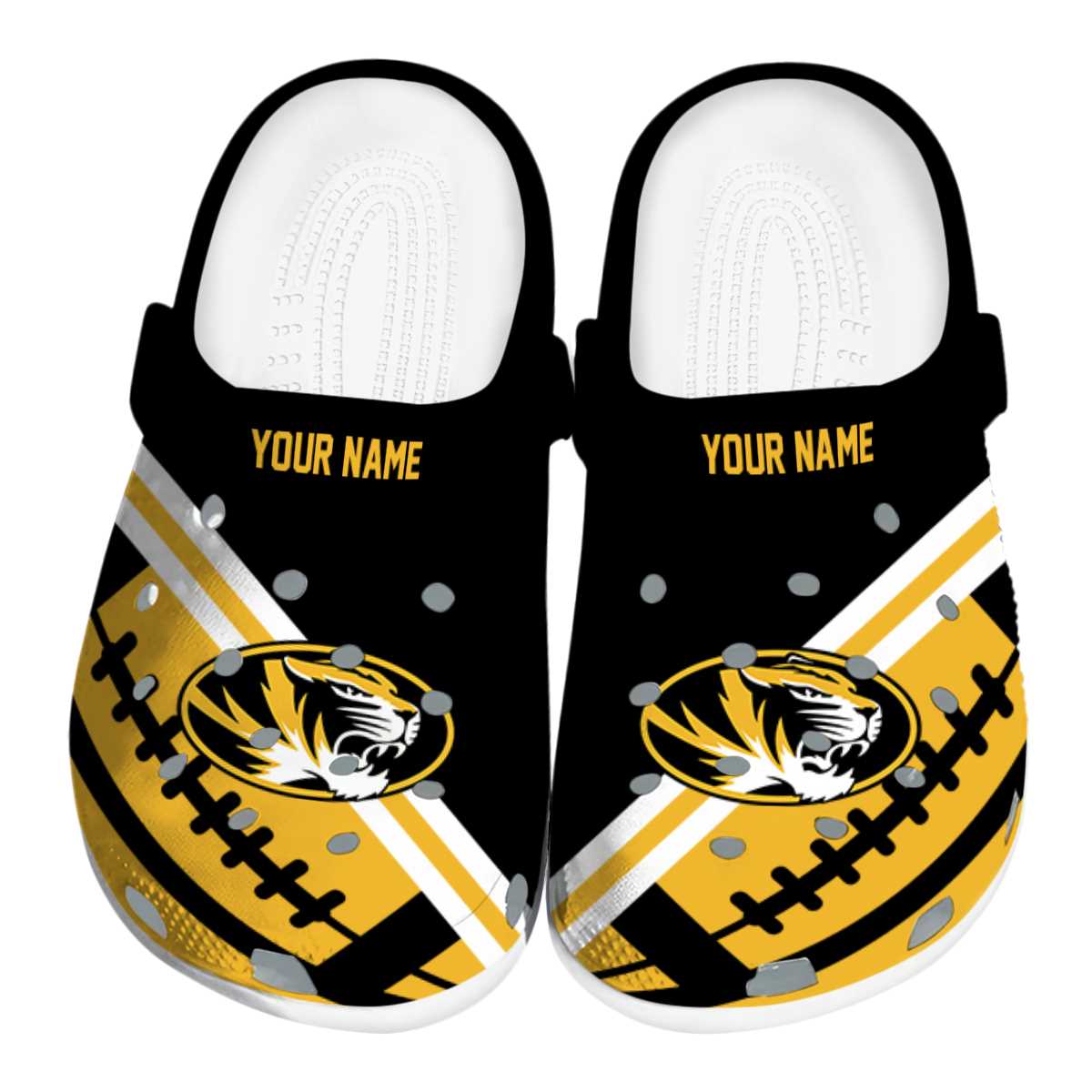 Missouri Tigers NCAA Sport Crocs Crocband Clogs Shoes Comfortable For Men Women and Kids