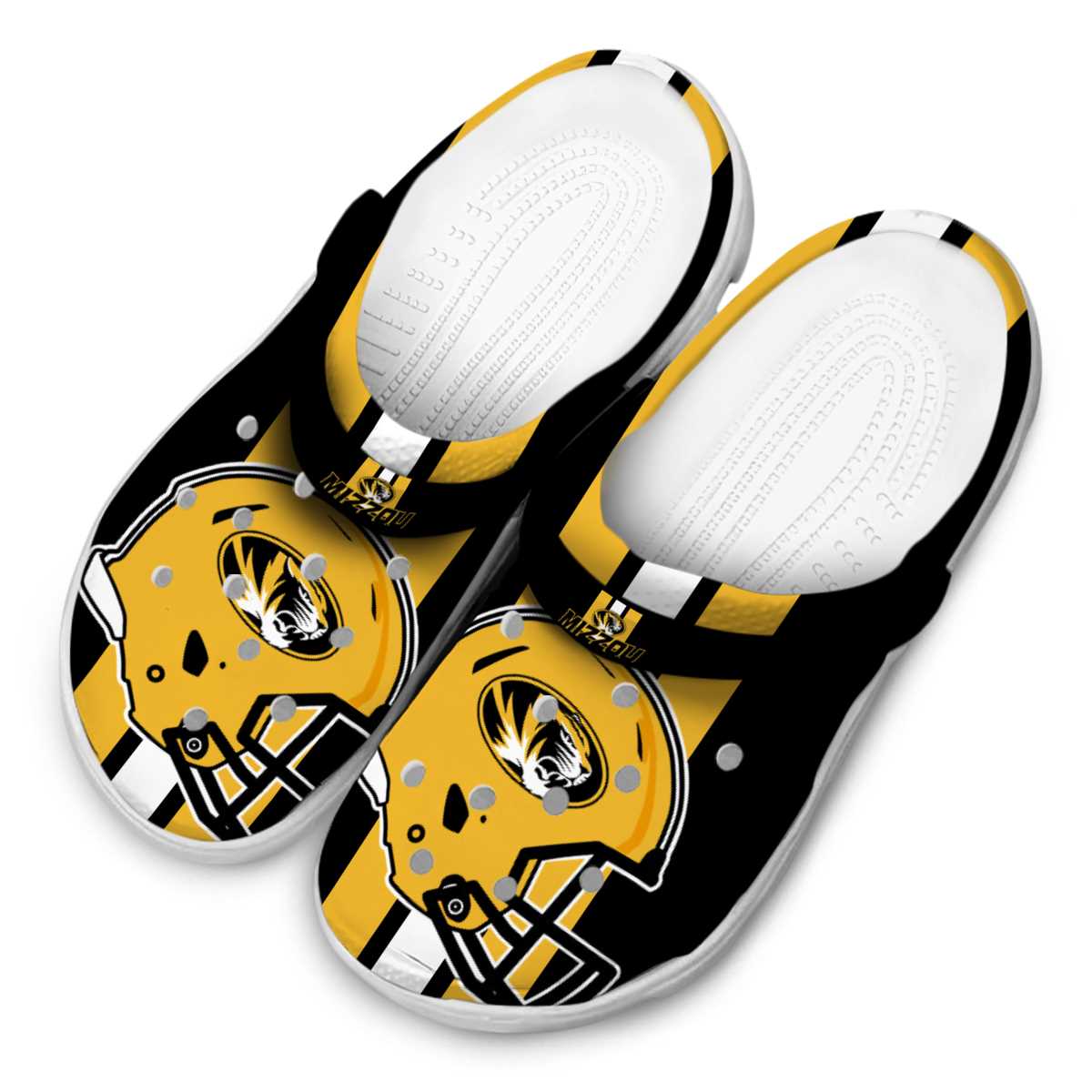 Missouri Tigers NCAA Sport Crocs Crocband Clogs Shoes Comfortable For Men Women and Kids - Image 4