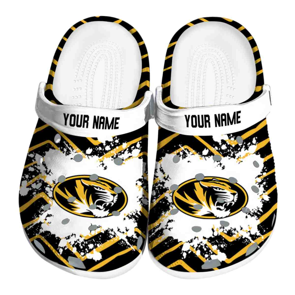Missouri Tigers NCAA Sport Crocs Crocband Clogs Shoes Comfortable For Men Women and Kids