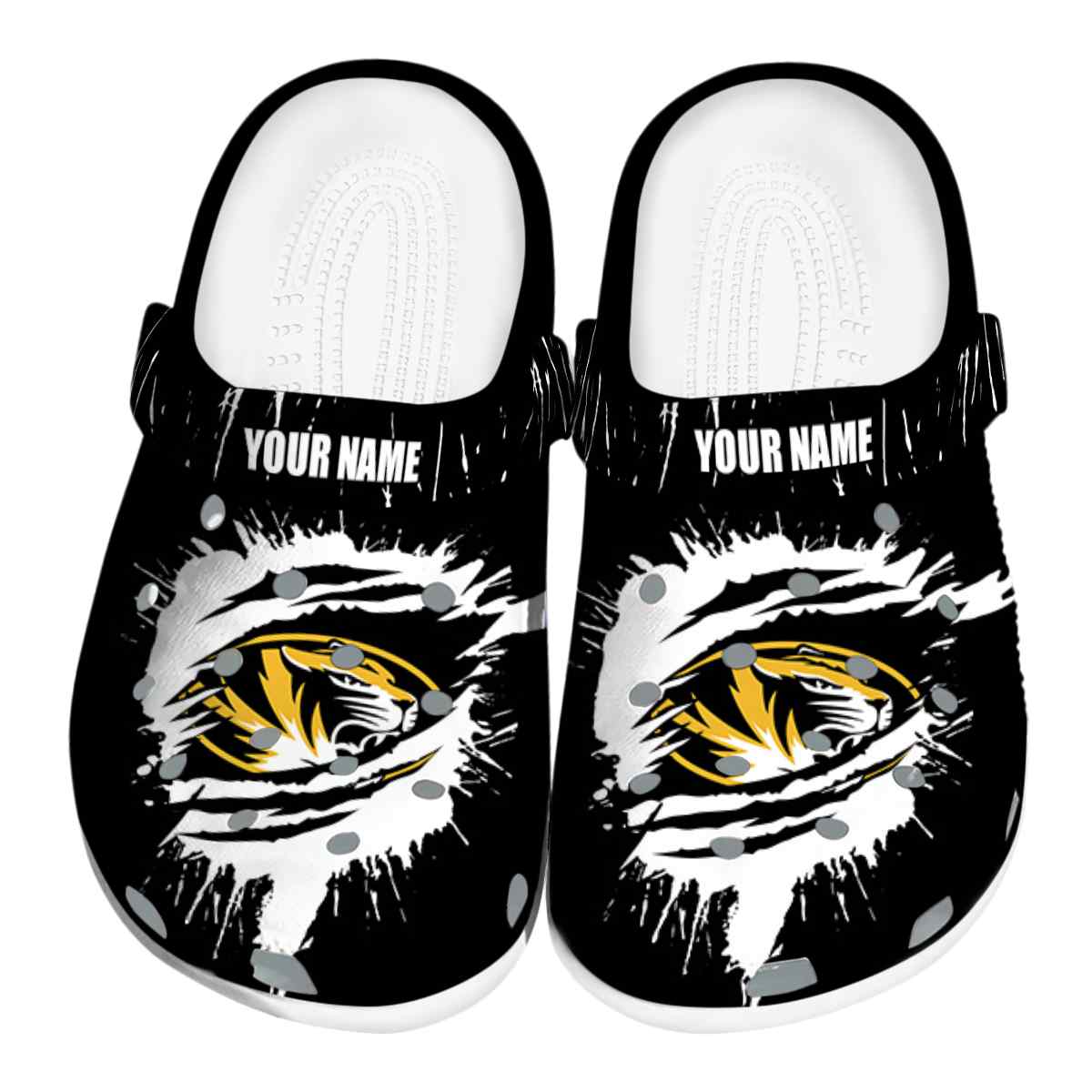 Missouri Tigers NCAA Sport Crocs Crocband Clogs Shoes Comfortable For Men Women and Kids