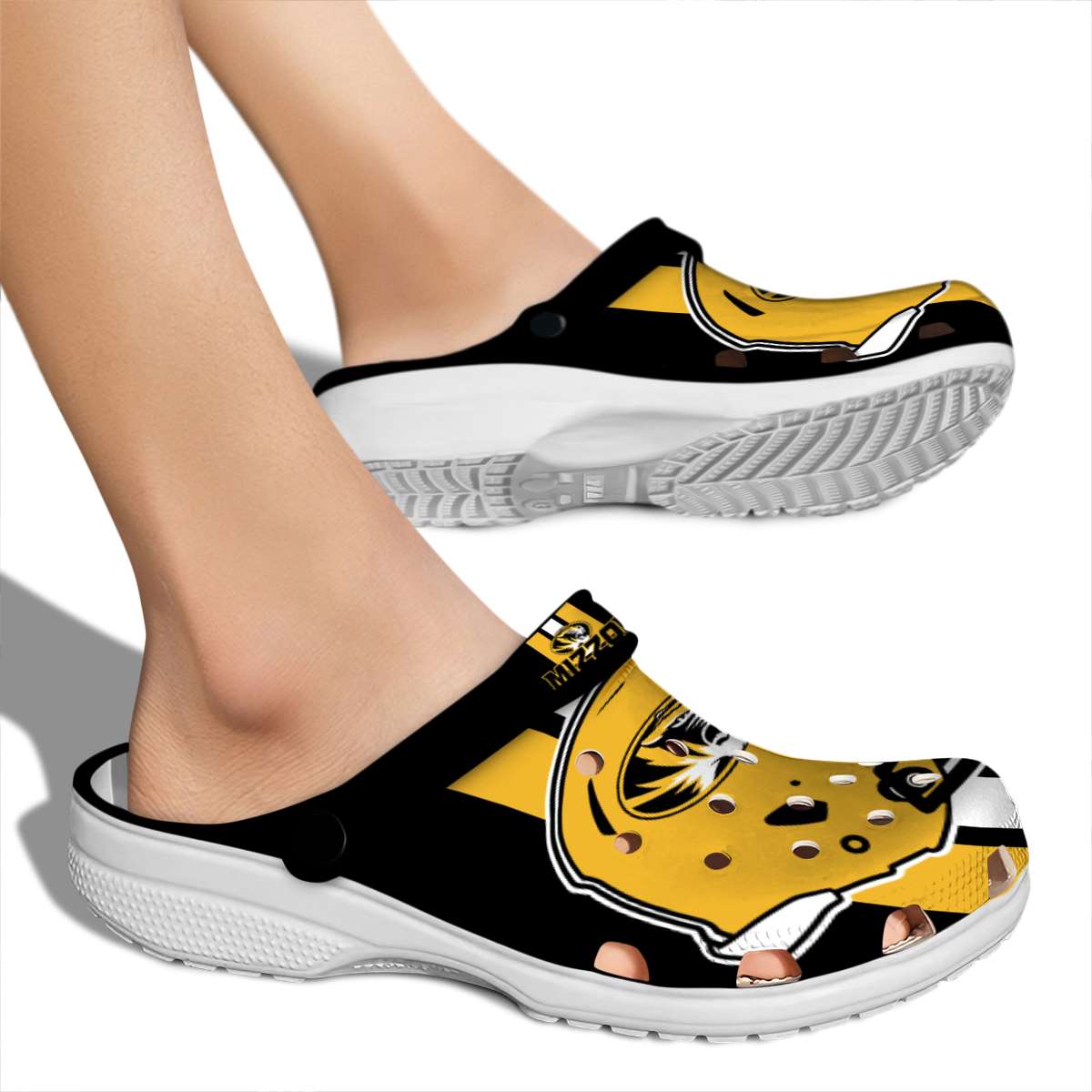 Missouri Tigers NCAA Sport Crocs Crocband Clogs Shoes Comfortable For Men Women and Kids - Image 2