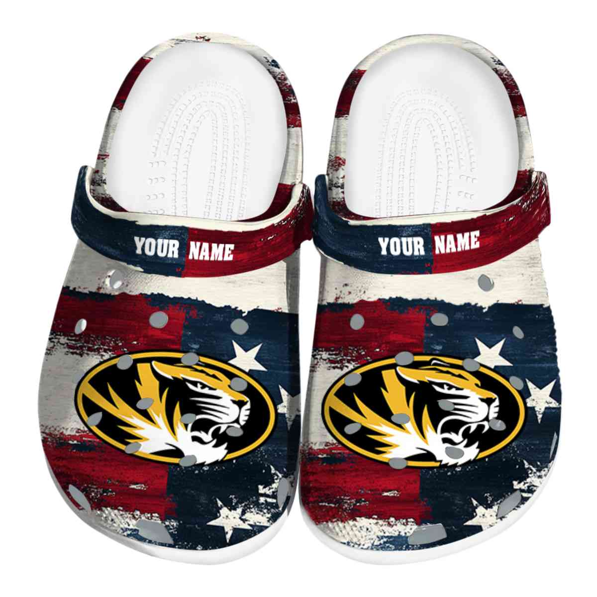 Missouri Tigers NCAA Sport Crocs Crocband Clogs Shoes Comfortable For Men Women and Kids