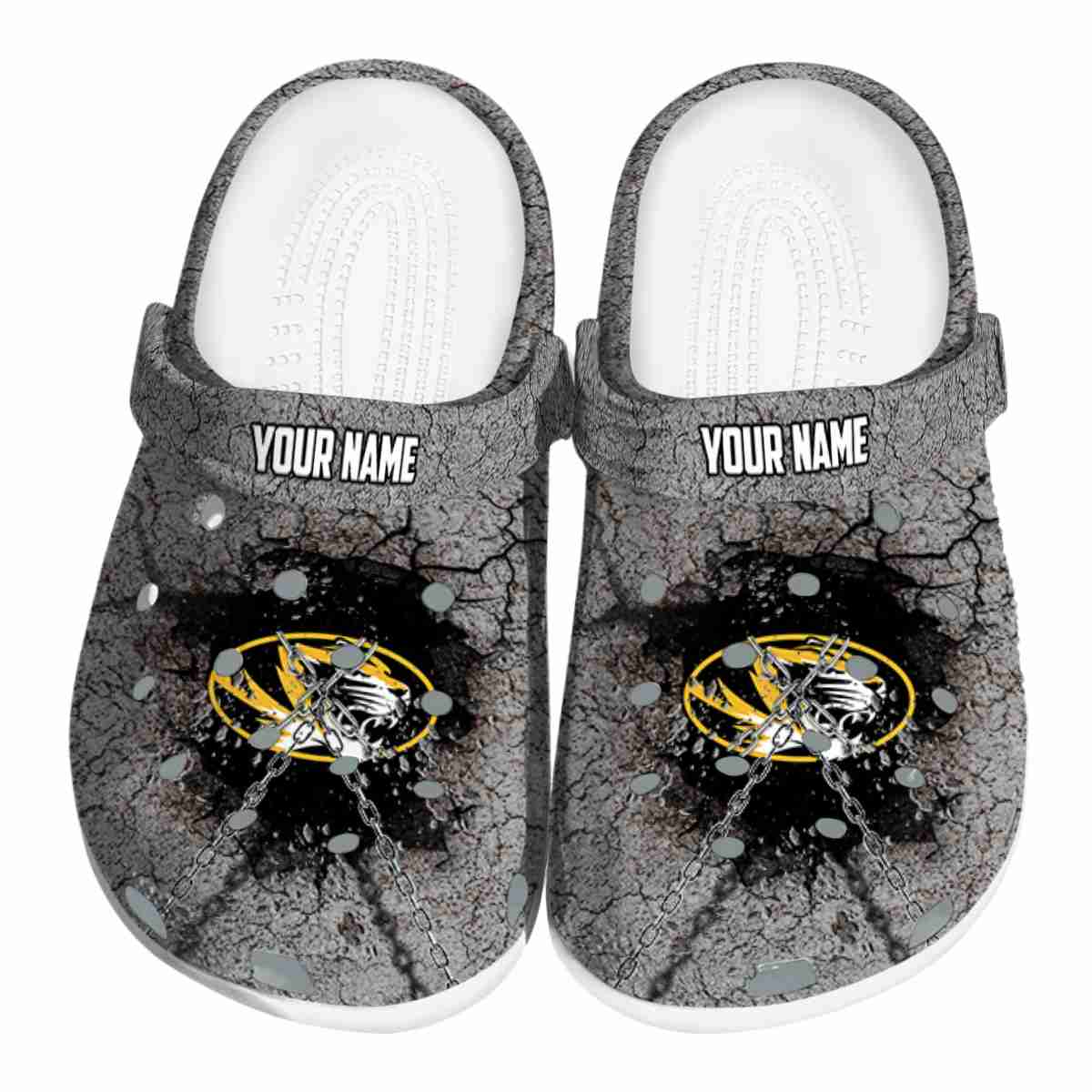 Missouri Tigers NCAA Sport Crocs Crocband Clogs Shoes Comfortable For Men Women and Kids