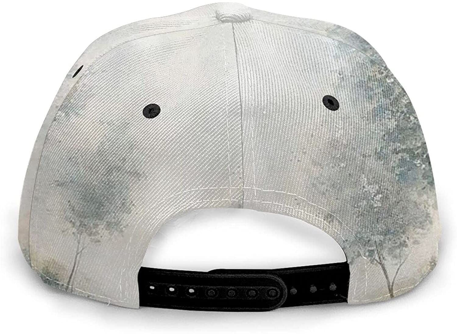 Misty Forest Print Classic Baseball 3D Cap Adjustable Twill Sports Dad Hats for Unisex Trucker Hats Custom Hats Gifts For Men & Women