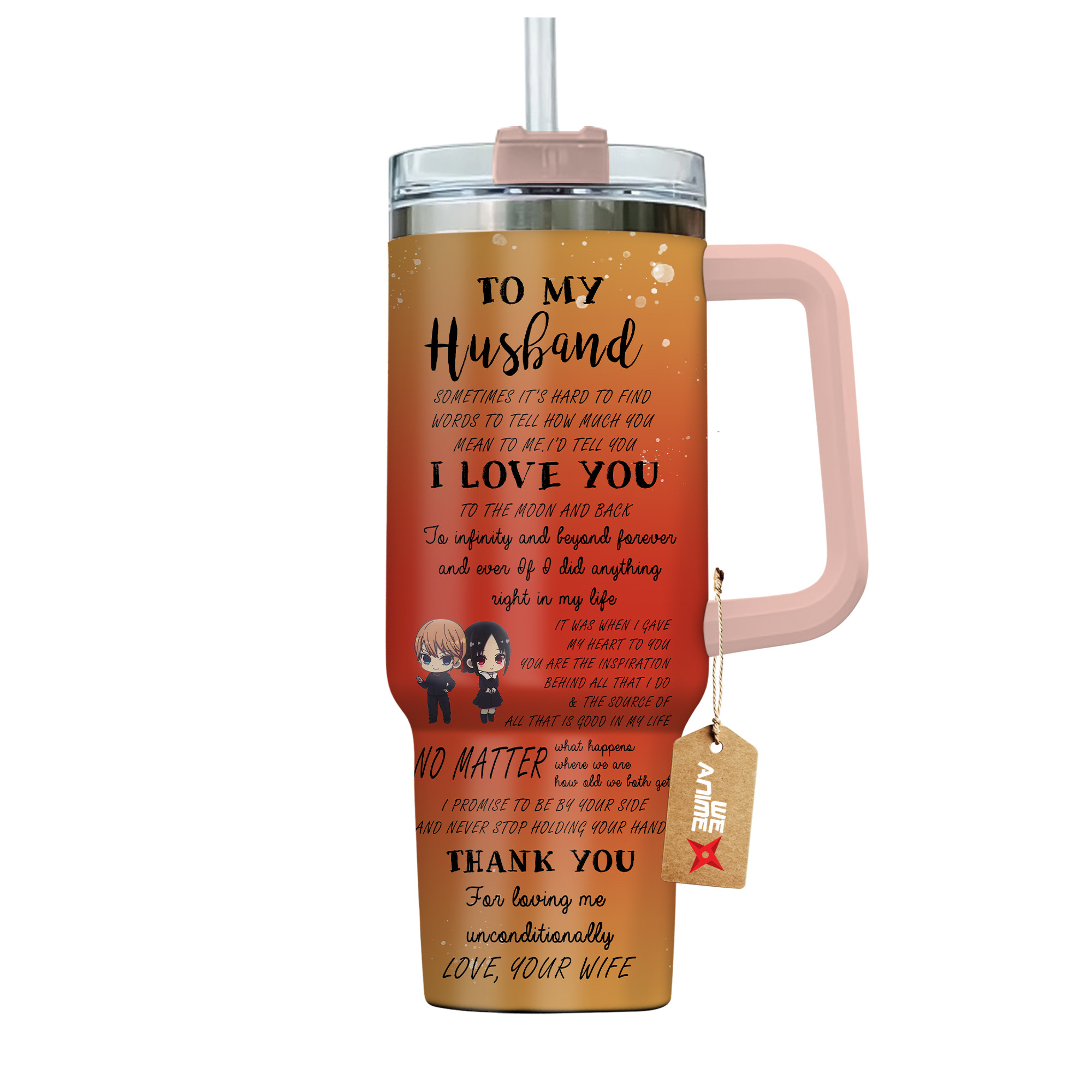 Miyuki x Kaguya Love Is War Anime Custom Stanley Cup 40 oz 30 oz Tumbler With HandleTVC2301134 - Image 4