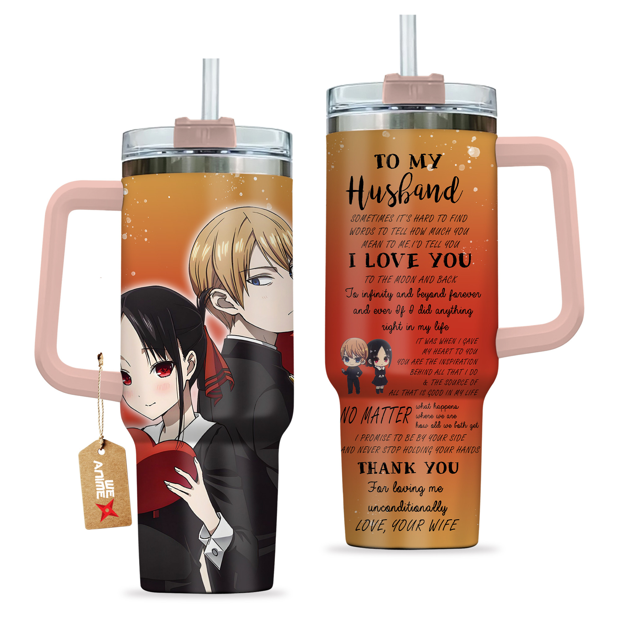 Miyuki x Kaguya Love Is War Anime Custom Stanley Cup 40 oz 30 oz Tumbler With HandleTVC2301134 - Image 2